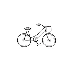 Image showing Bicycle sketch icon.