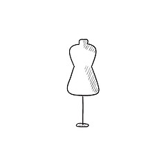 Image showing Mannequin sketch icon.