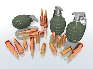 Image showing grenades and bullets