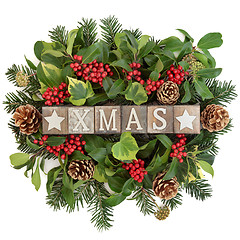 Image showing Xmas Decoration Sign