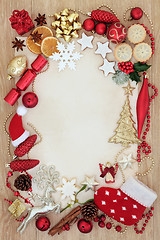 Image showing Christmas Abstract Decorative Border