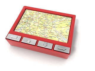 Image showing red gps device