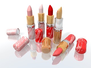 Image showing lipsticks