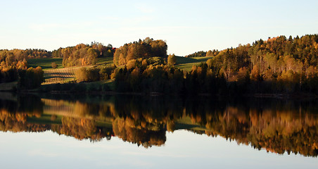 Image showing autumn by the water