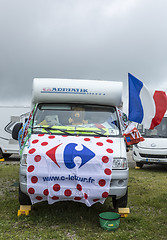 Image showing Decorated Caravan - Tour de France 2014