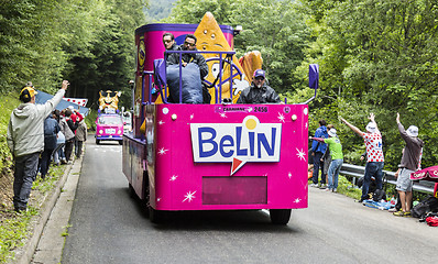 Image showing Belin Caravan in Vosges Mountains - Tour de France 2014