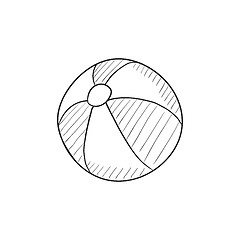 Image showing Ball sketch icon.