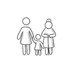 Image showing Family sketch icon.