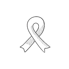 Image showing Ribbon sketch icon.