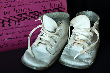 Image showing Vintage Baby Shoes