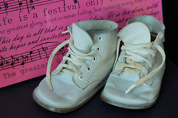 Image showing Vintage Baby Shoes