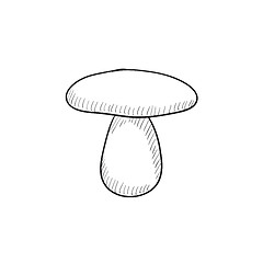 Image showing Mushroom sketch icon.