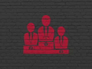 Image showing Law concept: Business Team on wall background