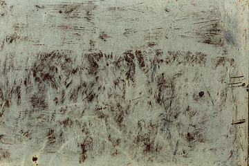 Image showing Old metal surface painted with white paint