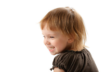 Image showing Small happy girl smile a happy and laugh