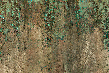 Image showing Old metal texture with peeling paint