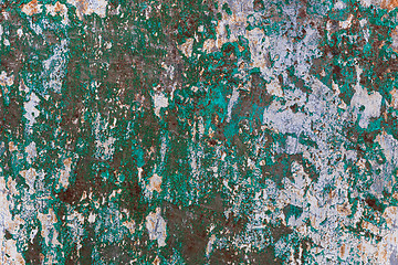 Image showing Old metal texture with peeling paint