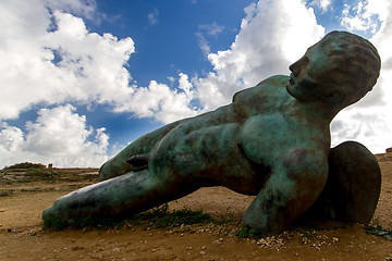 Image showing Ancient statue in Agrigento, Sicily, Italy.