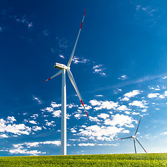 Image showing Windmills for electric power production