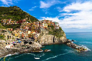 Image showing Manarola fishing village, Cinque Terre, Italy.