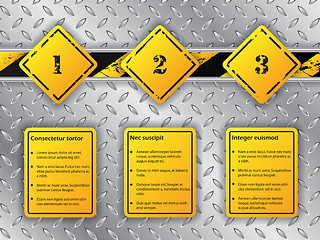 Image showing Industrial infographic with options