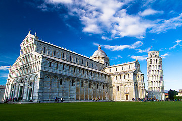 Image showing The Cathedral and Tower in Pisa, Italy.