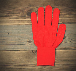 Image showing Red work glove