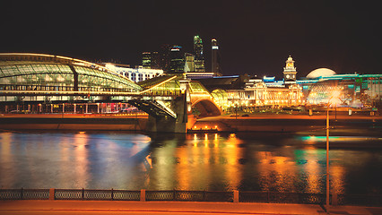 Image showing Moscow, Russia. panorama of the evening city