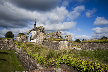 Image showing ruins and a church