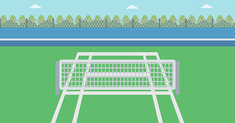 Image showing Background of tennis court.