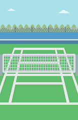 Image showing Background of tennis court.