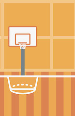 Image showing Background of basketball court.