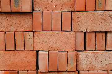 Image showing Red bricks background