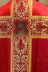 Image showing Golden embroidered Church vestments