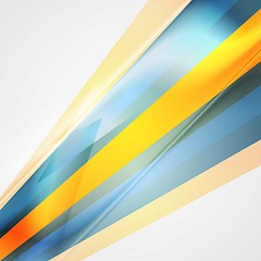 Image showing Colorful abstract tech striped background