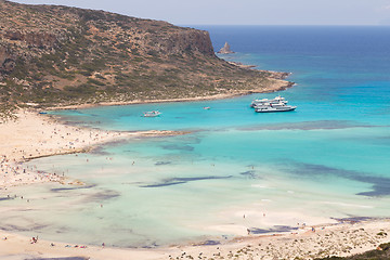 Image showing Balos beach at Crete island in Greece