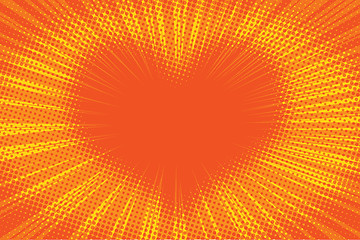 Image showing Yellow orange background heart