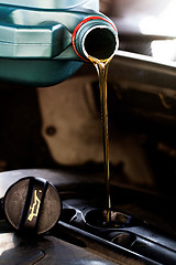 Image showing Fresh motor oil