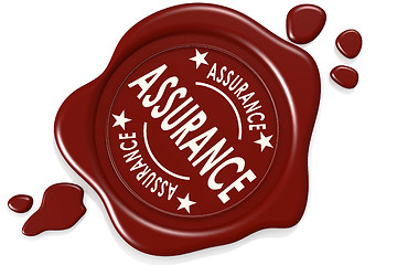 Image showing Assurance label seal isolated