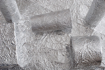 Image showing aluminium foil figures