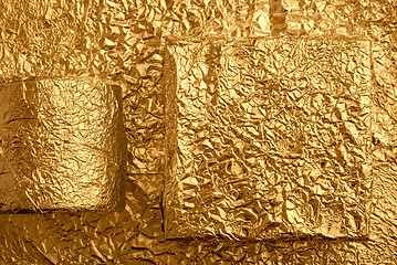 Image showing Gold foil figures