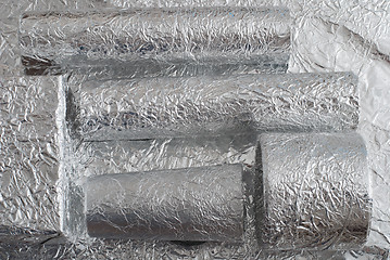 Image showing aluminium foil figures