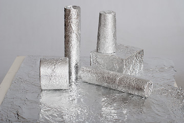 Image showing aluminium foil figures