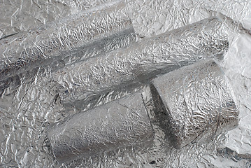 Image showing aluminium foil figures