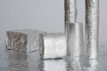 Image showing aluminium foil figures