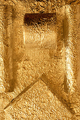 Image showing Gold foil figures