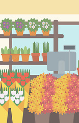 Image showing Background of flower shop.