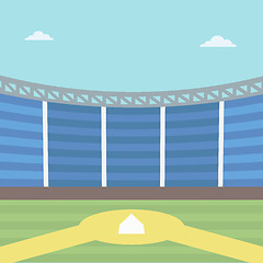 Image showing Background of baseball stadium.