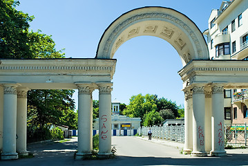 Image showing Columns with arch. Kaliningrad. Russia