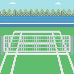 Image showing Background of tennis court.